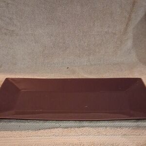 PartyLite Brown Rectangular Serving Platter